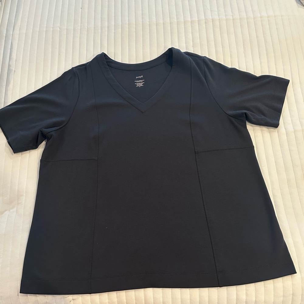 J. Jill Black V-Neck Top